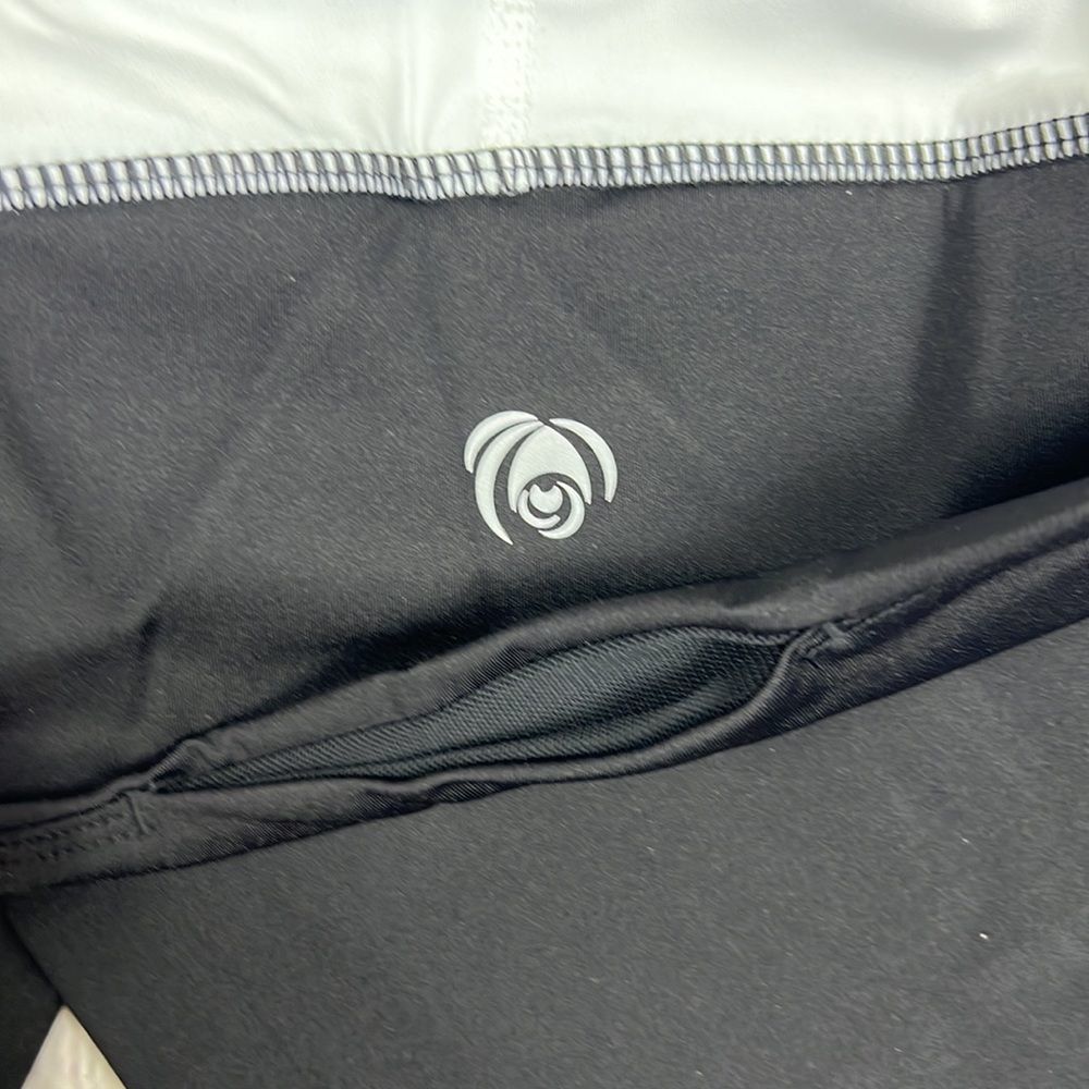 Women's Workout Leggings Contrast Color Yoga Pants Size XL Back teal NWT - Picture 6 of 6